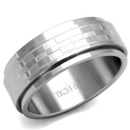MATK2942 - High polished (no plating) Stainless Steel Ring with No Stone