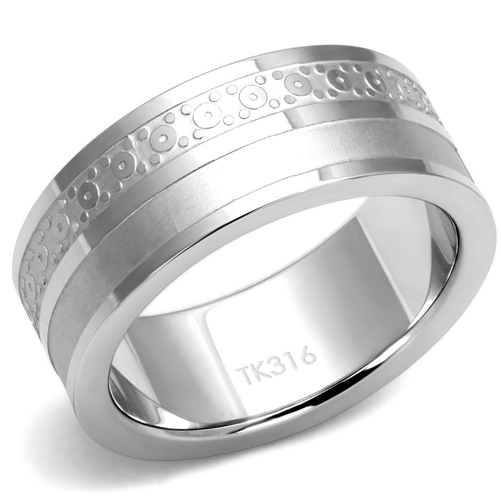 MATK2944 - High polished (no plating) Stainless Steel Ring with No Stone