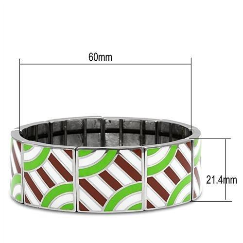 MATK298 - High polished (no plating) Stainless Steel Bracelet with No Stone