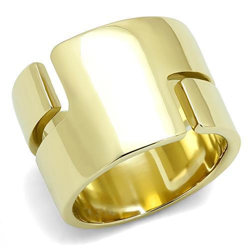 MATK3118 - IP Gold(Ion Plating) Stainless Steel Ring with No Stone