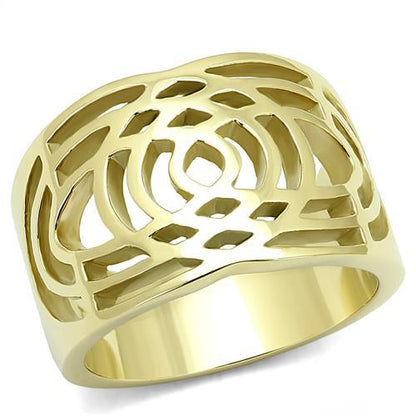 MATK3119 - IP Gold(Ion Plating) Stainless Steel Ring with No Stone
