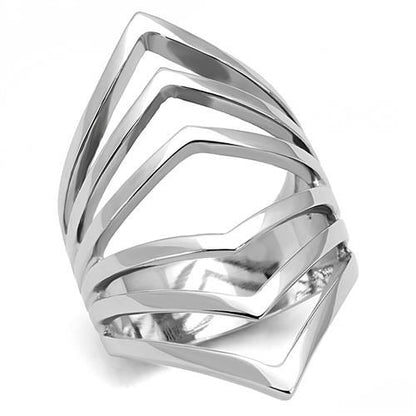 MATK3144 - High polished (no plating) Stainless Steel Ring with No Stone