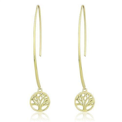 MATK3149 - IP Gold(Ion Plating) Stainless Steel Earrings with No Stone