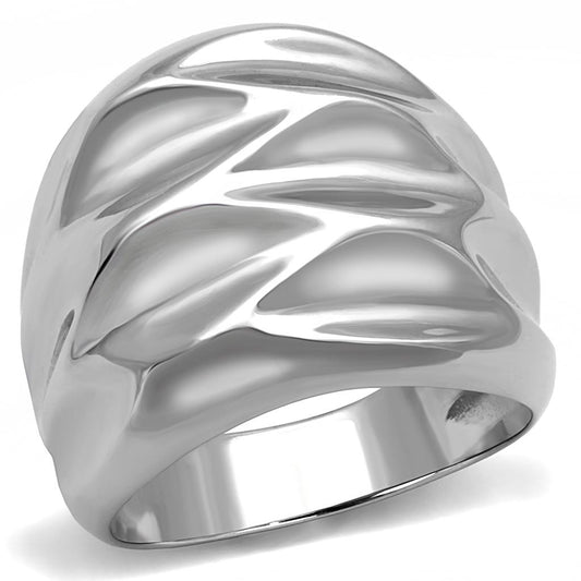 MATK3262 - High polished (no plating) Stainless Steel Ring with No Stone