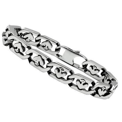 MATK334 - High polished (no plating) Stainless Steel Bracelet with No Stone
