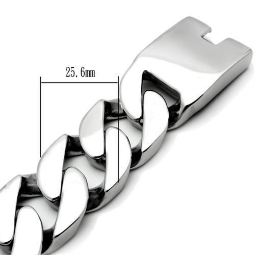MATK338 - High polished (no plating) Stainless Steel Bracelet with No Stone