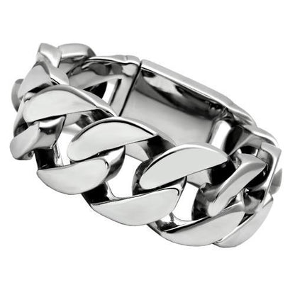 MATK338 - High polished (no plating) Stainless Steel Bracelet with No Stone