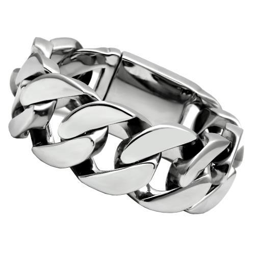 MATK338 - High polished (no plating) Stainless Steel Bracelet with No Stone