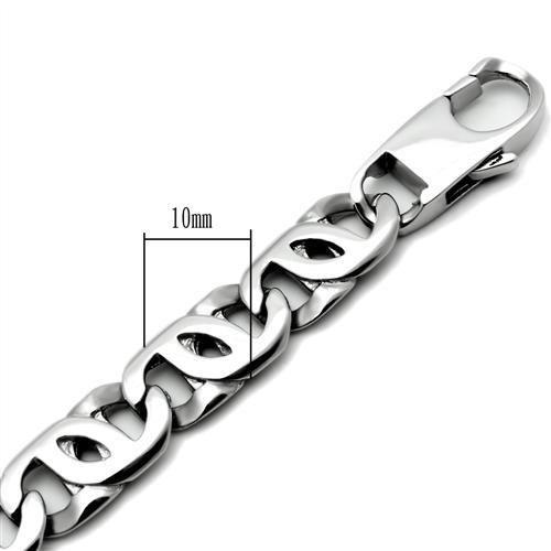 MATK339 High polished (no plating) Stainless Steel Bracelet with No Stone in No Stone