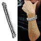 MATK340 - High polished (no plating) Stainless Steel Bracelet with No Stone