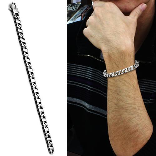 MATK341 High polished (no plating) Stainless Steel Bracelet with No Stone in No Stone