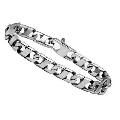 MATK341 High polished (no plating) Stainless Steel Bracelet with No Stone in No Stone
