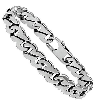 MATK345 High polished (no plating) Stainless Steel Bracelet with No Stone in No Stone