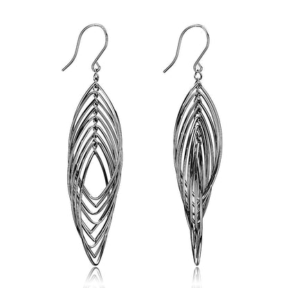 MATK3500 - High polished (no plating) Stainless Steel Earrings with No Stone