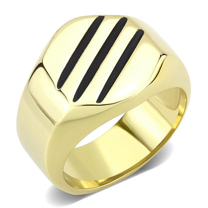 MATK3598 - IP Gold(Ion Plating) Stainless Steel Ring with No Stone