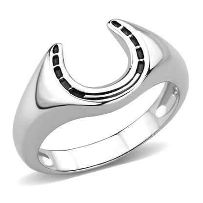 MATK3619 - High polished (no plating) Stainless Steel Ring with No Stone