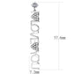 MATK3665 - High polished (no plating) Stainless Steel Earrings with AAA Grade CZ  in Clear