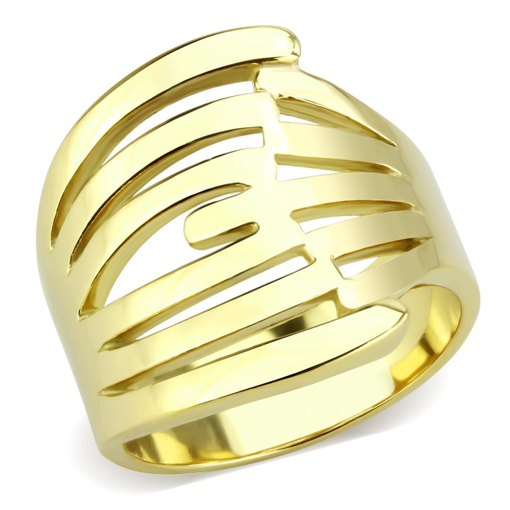 MATK3717 - IP Gold(Ion Plating) Stainless Steel Ring with No Stone