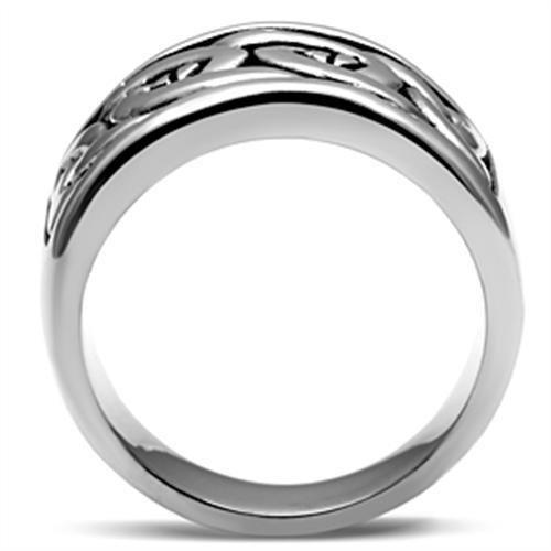 MATK381 - High polished (no plating) Stainless Steel Ring with No Stone