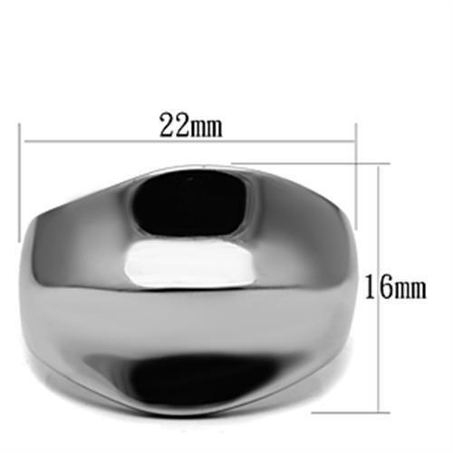 MATK397 - High polished (no plating) Stainless Steel Ring with No Stone