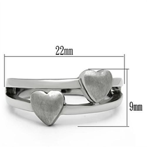 MATK398 - High polished (no plating) Stainless Steel Ring with No Stone