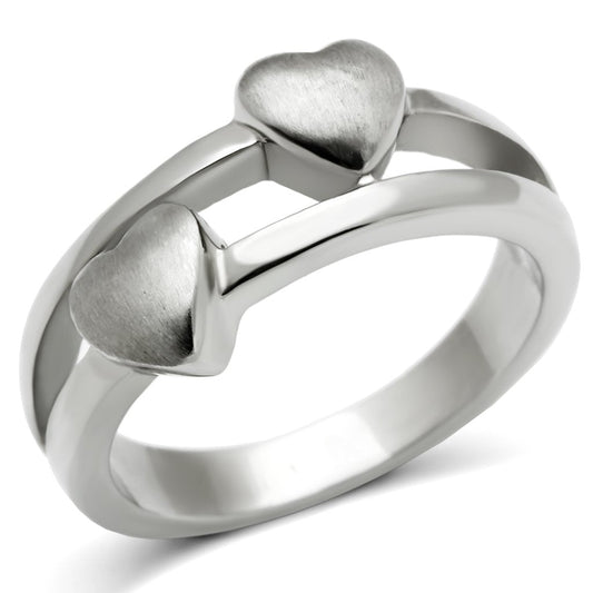 MATK398 - High polished (no plating) Stainless Steel Ring with No Stone