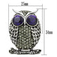 MATK399 - High polished (no plating) Stainless Steel Ring with Top Grade Crystal  in Amethyst