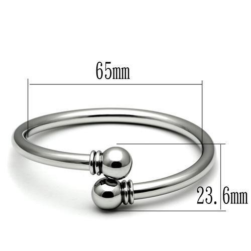 MATK401 - High polished (no plating) Stainless Steel Bangle with No Stone