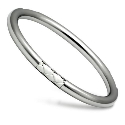 MATK407 - High polished (no plating) Stainless Steel Bangle with No Stone