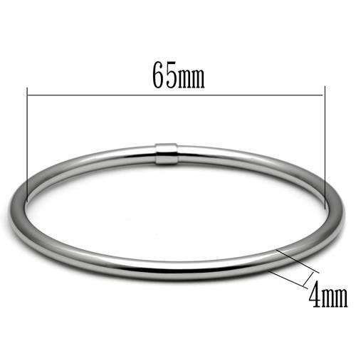 MATK409 - High polished (no plating) Stainless Steel Bangle with No Stone