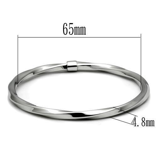 MATK410 - High polished (no plating) Stainless Steel Bangle with No Stone