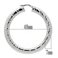 MATK415 - High polished (no plating) Stainless Steel Earrings with No Stone