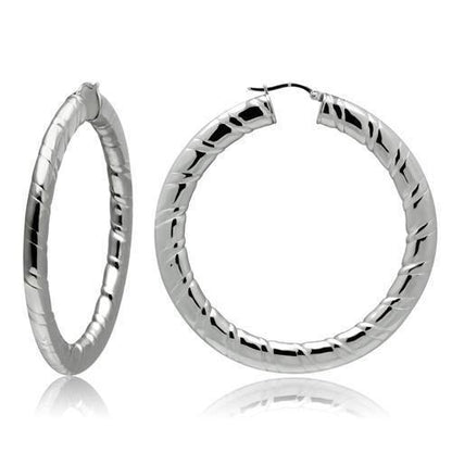 MATK415 - High polished (no plating) Stainless Steel Earrings with No Stone