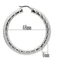 MATK418 - High polished (no plating) Stainless Steel Earrings with No Stone