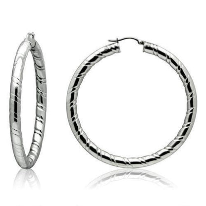 MATK419 - High polished (no plating) Stainless Steel Earrings with No Stone