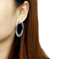 MATK422 - High polished (no plating) Stainless Steel Earrings with No Stone