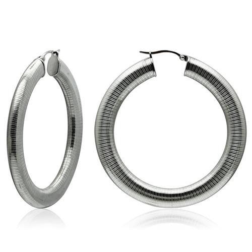 MATK422 - High polished (no plating) Stainless Steel Earrings with No Stone