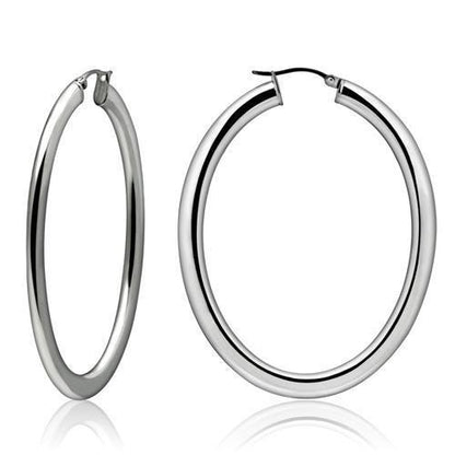 MATK423 - High polished (no plating) Stainless Steel Earrings with No Stone