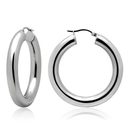 MATK424 - High polished (no plating) Stainless Steel Earrings with No Stone