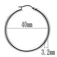 MATK425 - High polished (no plating) Stainless Steel Earrings with No Stone