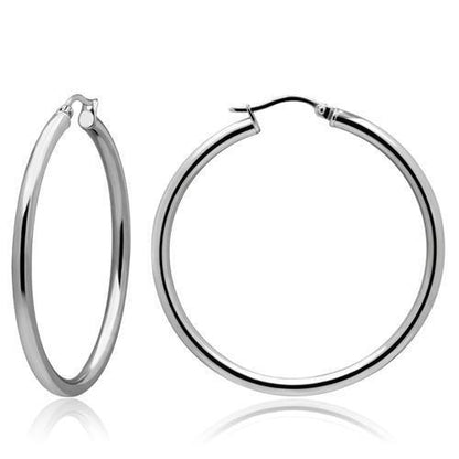 MATK425 - High polished (no plating) Stainless Steel Earrings with No Stone
