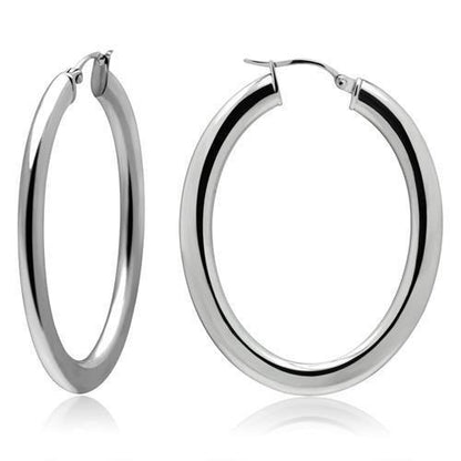 MATK426 - High polished (no plating) Stainless Steel Earrings with No Stone