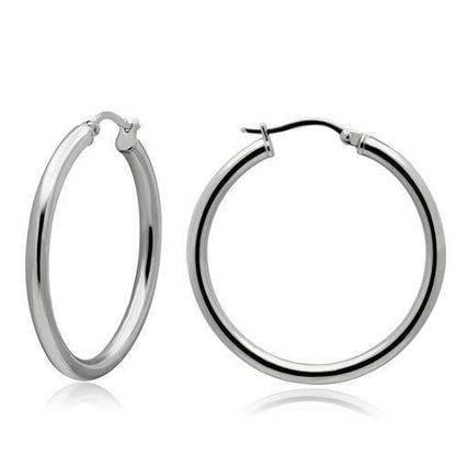 MATK427 - High polished (no plating) Stainless Steel Earrings with No Stone