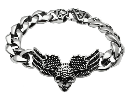 MATK434 - High polished (no plating) Stainless Steel Bracelet with No Stone