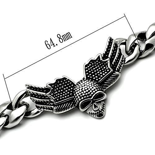MATK434 - High polished (no plating) Stainless Steel Bracelet with No Stone