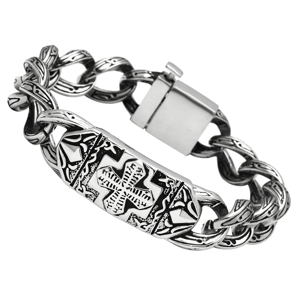 MATK437 - High polished (no plating) Stainless Steel Bracelet with No Stone