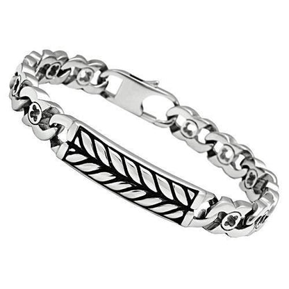 MATK438 - High polished (no plating) Stainless Steel Bracelet with No Stone