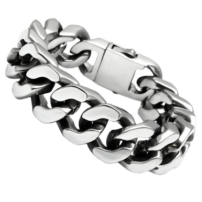 MATK445 - High polished (no plating) Stainless Steel Bracelet with No Stone
