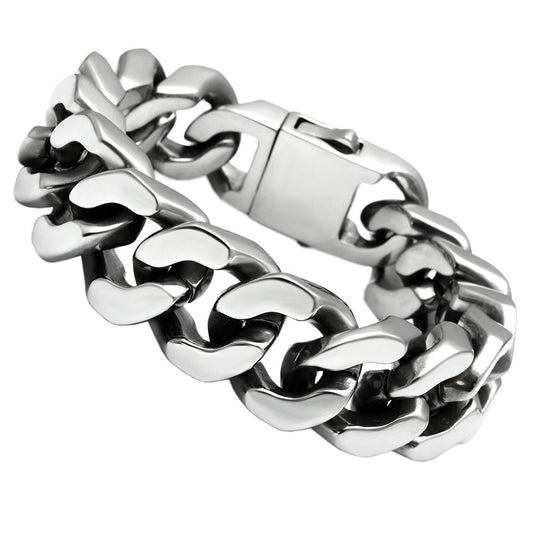 MATK445 - High polished (no plating) Stainless Steel Bracelet with No Stone