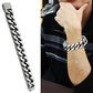 MATK445 - High polished (no plating) Stainless Steel Bracelet with No Stone